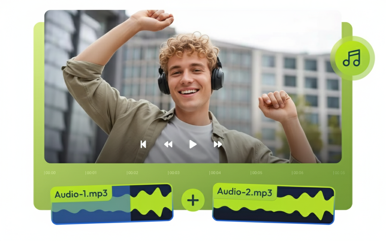 Mehrere Mediendateien der Reihe nach zusammenführen