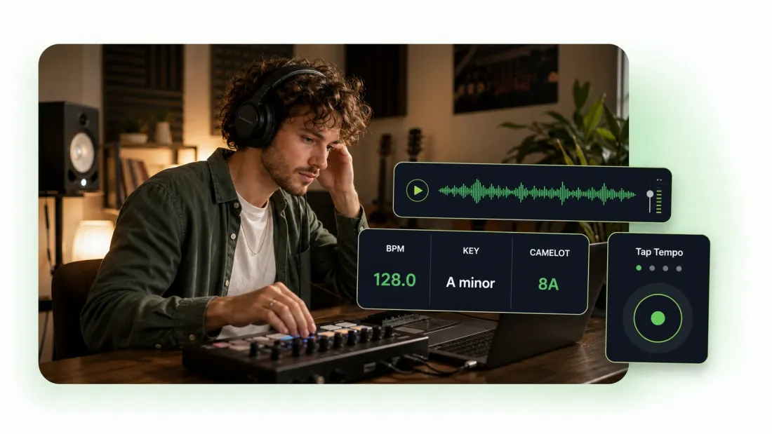 Free BPM Finder & Song Key Detector Online
