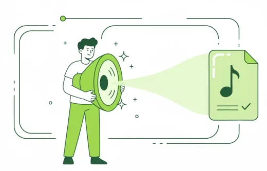 Sauberer Audio-Export