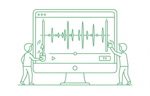 波形を見ながら調整